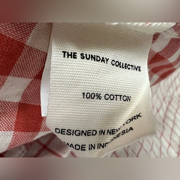 The Sunday Collective Girls Wrap Gingham Cotton Dress - Picture 7 of 7